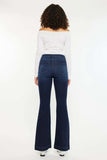 Kancan Button Fly High Rise Distressed Flare Jeans - Trendsi - Flyclothing LLC