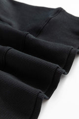 Solid Color Round Neck Long Sleeve Sweatshirt - Trendsi - Flyclothing LLC
