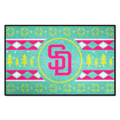 San Diego Padres Holiday Sweater Starter Mat Accent Rug - 19in. x 30in. - San Diego Padres