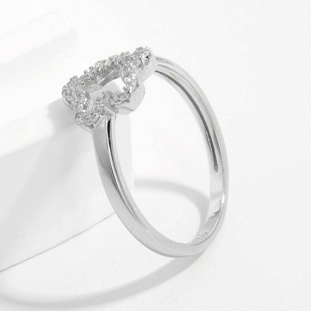 925 Sterling Silver Inlaid Zircon Ring - Trendsi - Flyclothing LLC