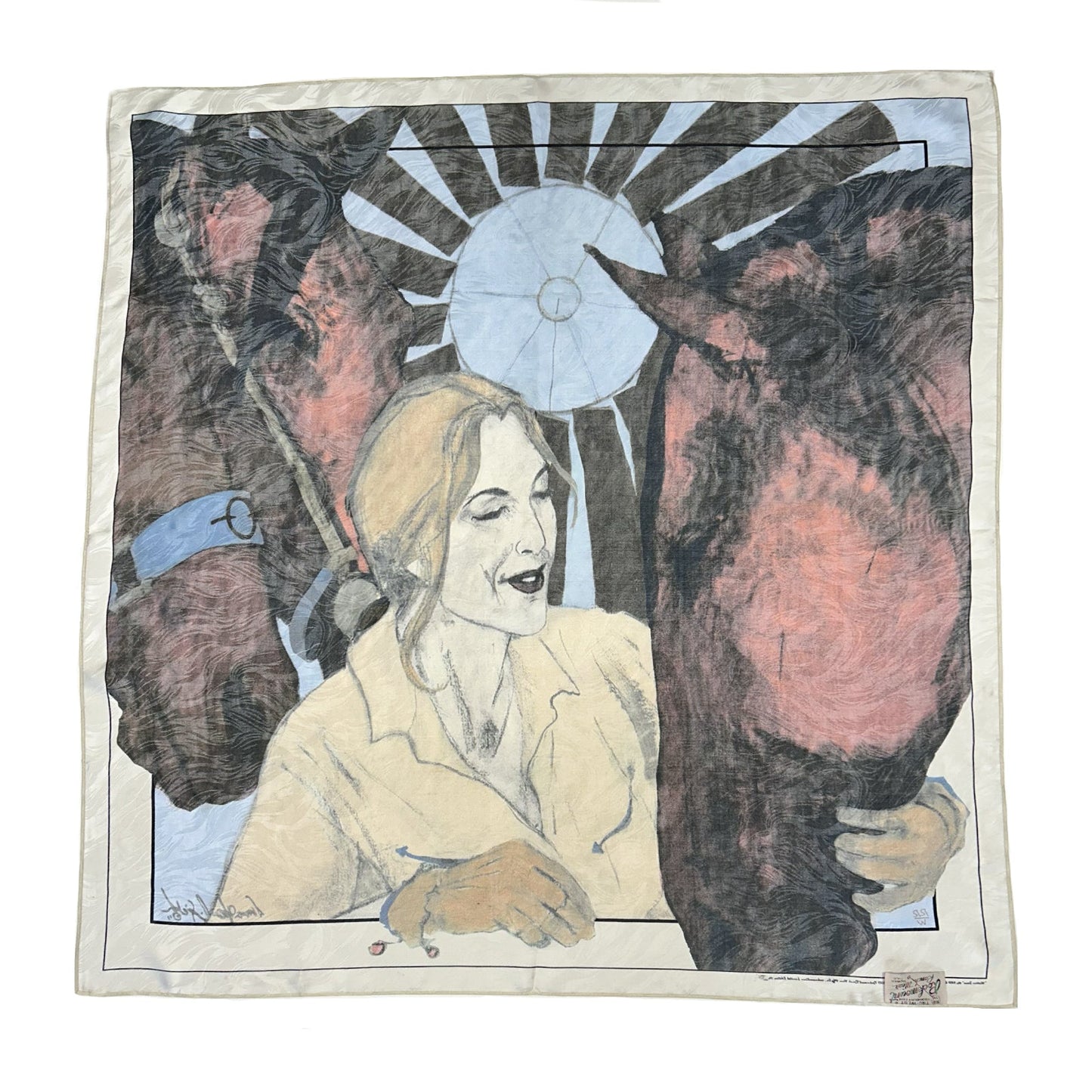 Rockmount Ranch Wear Limited-Edition Western Icons Silk Scarf by Donna Howell-Sickles - Rockmount Clothing - Flyclothing LLC