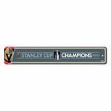 Vegas Golden Knights 2023 Stanley Cup Champions Team Color Street Sign Décor 4in. X 24in. Lightweight - Vegas Golden Knights