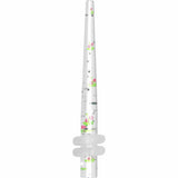 8G Clear Acrylic Glitter Cherry Confetti Taper