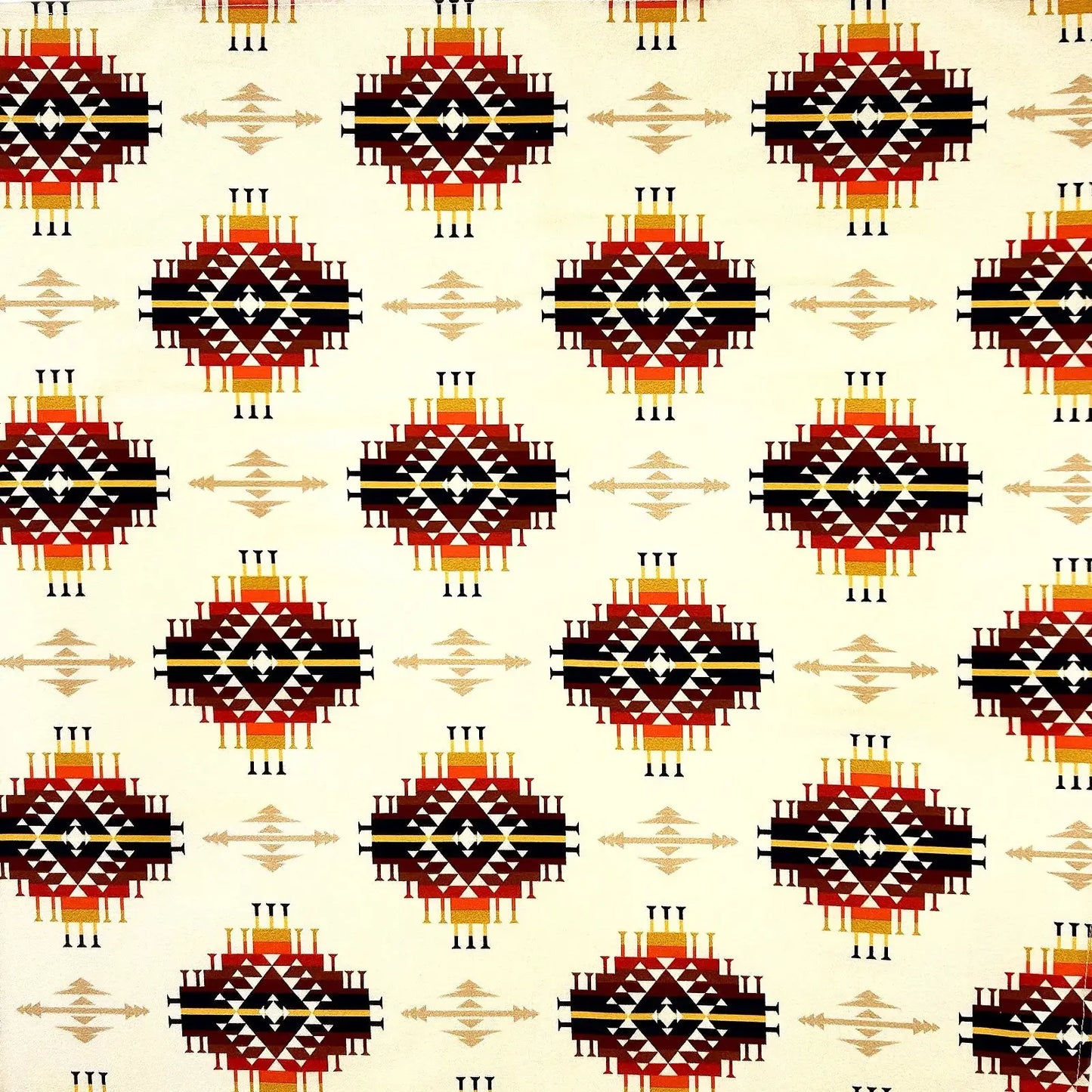 Rockmount Ranch Ware Native Western Cotton Bandana in Ivory - Rockmount Clothing - Flyclothing LLC