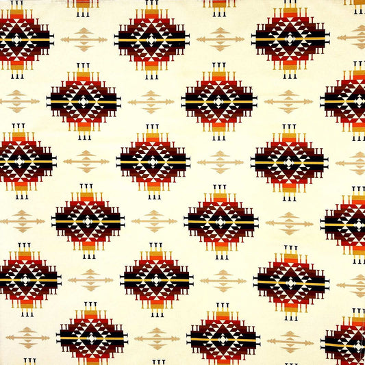 Rockmount Ranch Ware Native Western Cotton Bandana in Ivory - Rockmount Clothing - Flyclothing LLC