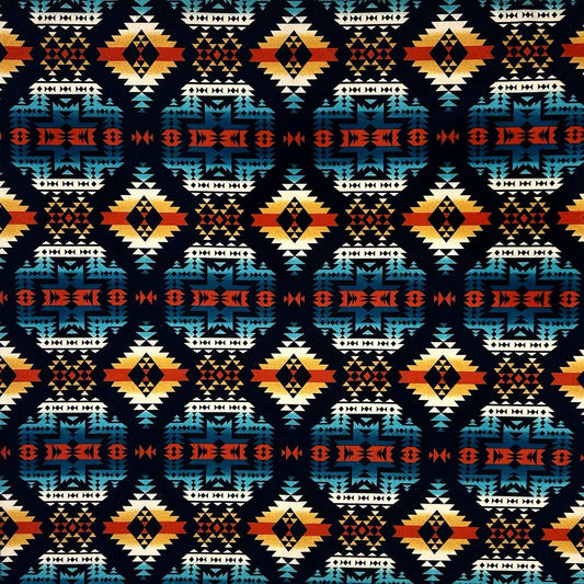 Rockmount Ranch Ware Native Western Cotton Bandana in Navy - Rockmount Clothing - Flyclothing LLC