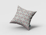 16" Pink Lattice Zippered Suede Throw Pillow - Homeroots