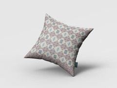 16" Pink Lattice Zippered Suede Throw Pillow - Homeroots