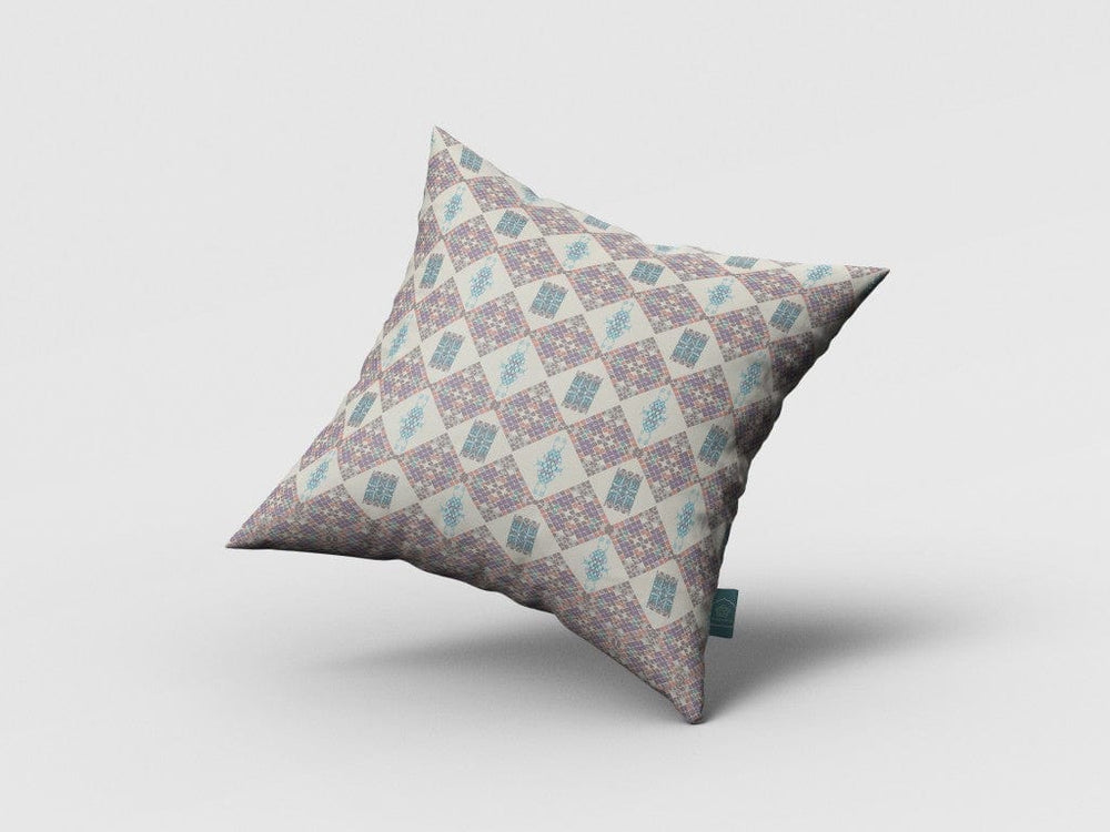 18" Pink Lattice Zippered Suede Throw Pillow - Homeroots - Flyclothing LLC