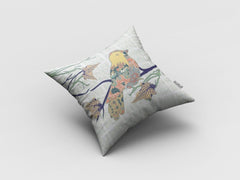 18" Light Green Sparrow Zippered Suede Throw Pillow - Homeroots