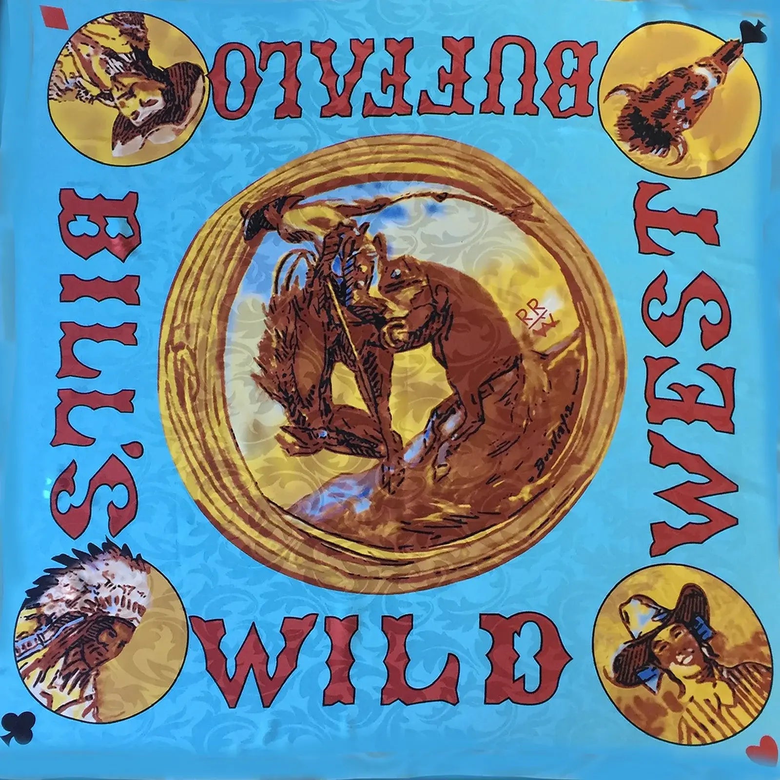 Rockmount Ranch Ware Limited-Edition Buffalo Bill's Wild West Show Silk Scarf by Buckeye Blake - Rockmount Clothing - Flyclothing LLC