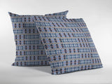 18" Blue Gray Spades Zippered Suede Throw Pillow - Homeroots
