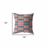 16" Red Blue Spades Zippered Suede Throw Pillow - Homeroots - Flyclothing LLC