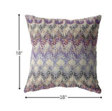 18” Magenta Cream Hatch Zippered Suede Throw Pillow - Homeroots - Flyclothing LLC