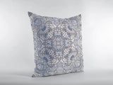 18” Yellow Gray Boho Ornate Zippered Suede Throw Pillow - Homeroots
