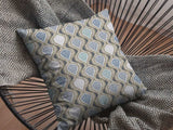 16” Gray Ogee Zippered Suede Throw Pillow - Homeroots - Flyclothing LLC