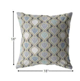 18” Gray Ogee Zippered Suede Throw Pillow - Homeroots - Flyclothing LLC