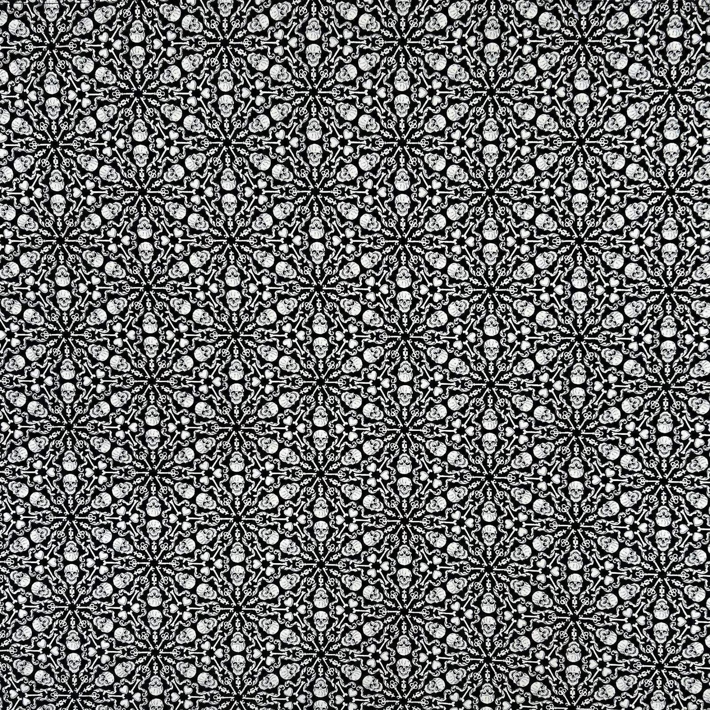 Rockmount Ranch Ware Cowboy Skulls & Keys Western Cotton Bandana in Black - Rockmount Clothing - Flyclothing LLC