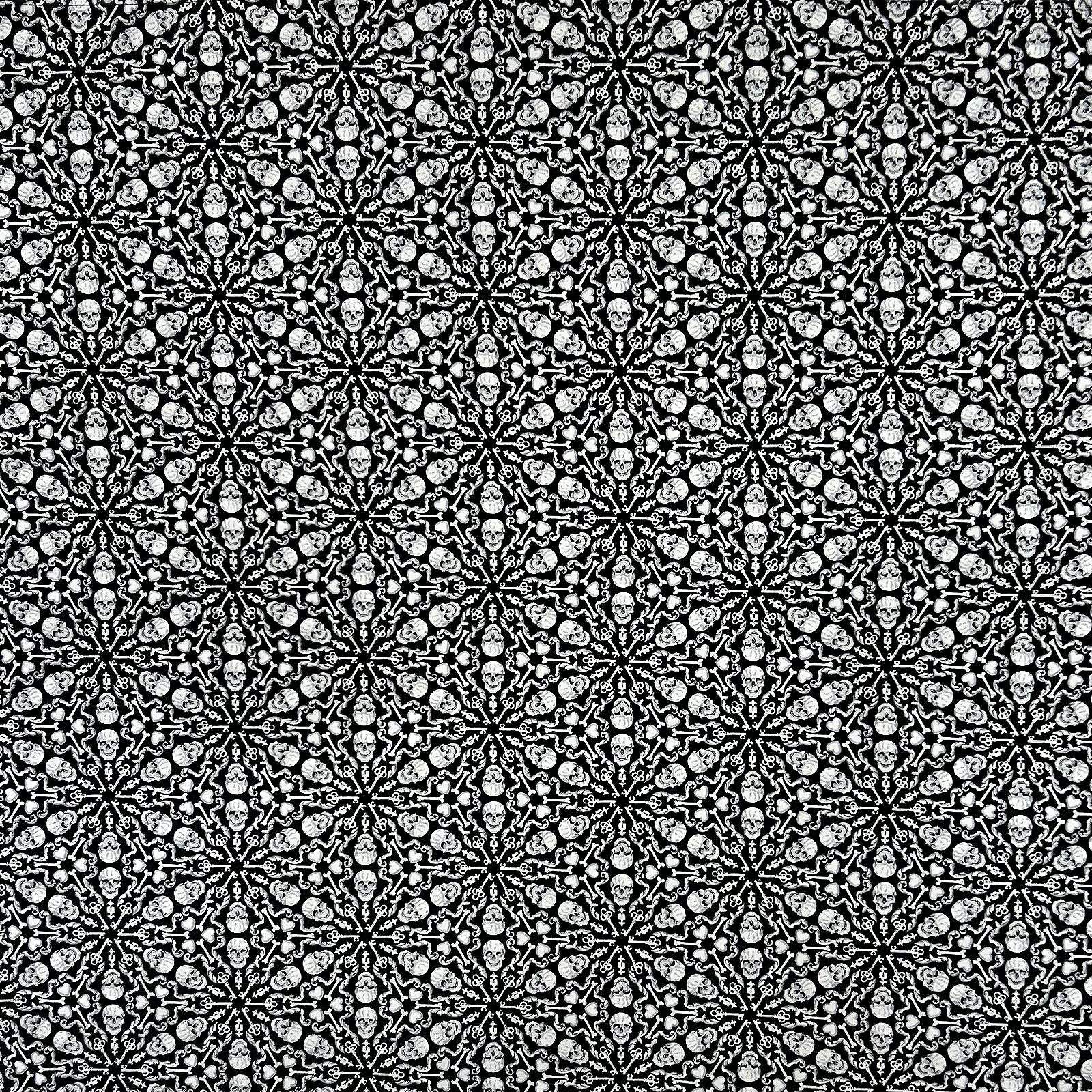 Rockmount Ranch Ware Cowboy Skulls & Keys Western Cotton Bandana in Black - Rockmount Clothing - Flyclothing LLC