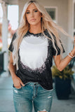 Tie-Dye Round Neck Short Sleeve T-Shirt - Trendsi - Flyclothing LLC