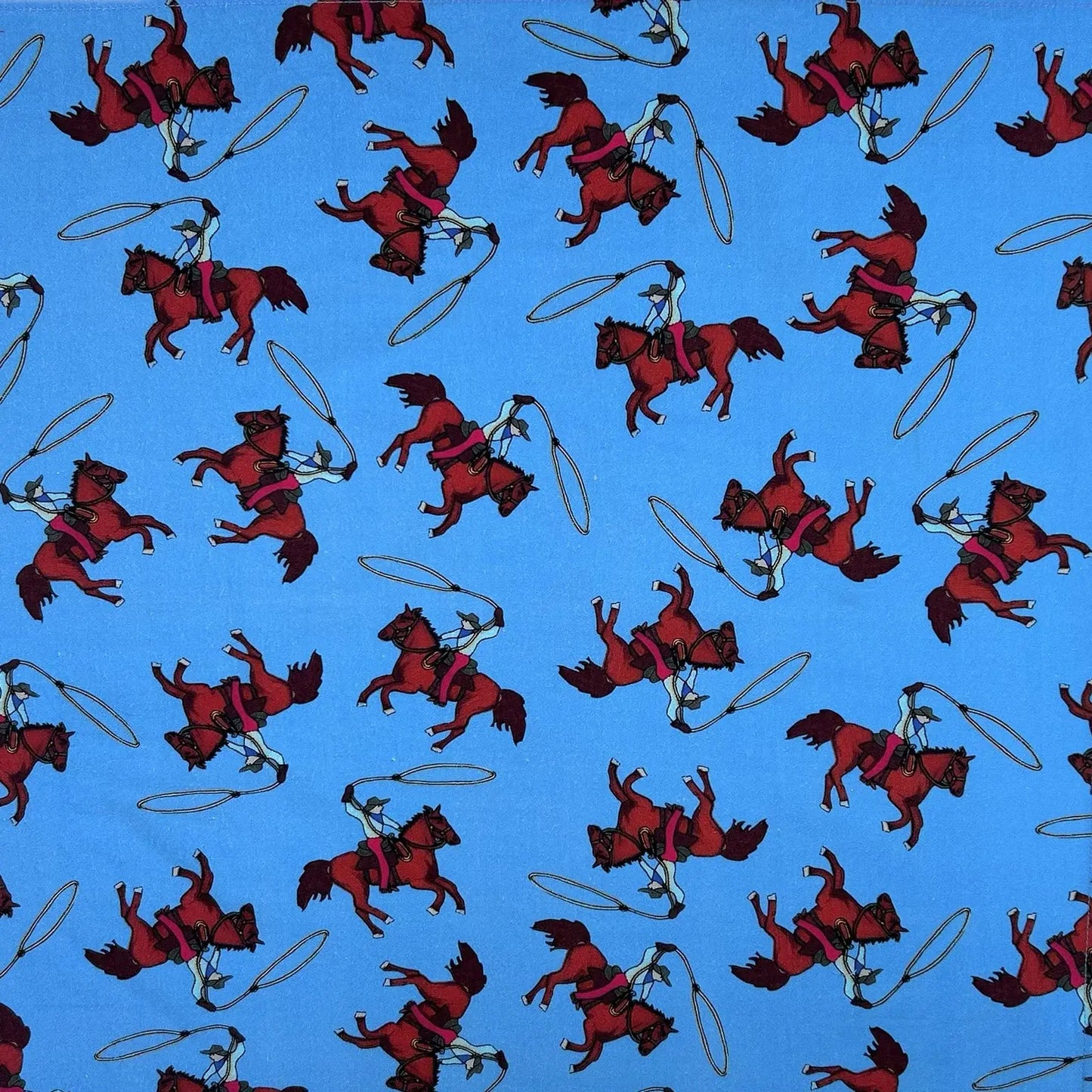 Rockmount Ranch Ware Blue Ropers Western Cotton Bandana - Rockmount Clothing - Flyclothing LLC