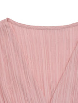 V-Neck Puff Sleeve Dress - Trendsi - Flyclothing LLC