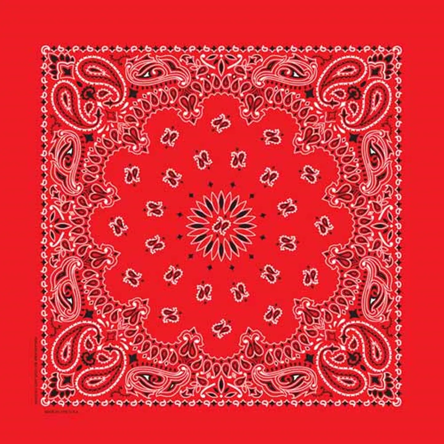 Rockmount Ranch Ware Paisley Western Cotton Bandana in Red - Rockmount Clothing - Flyclothing LLC