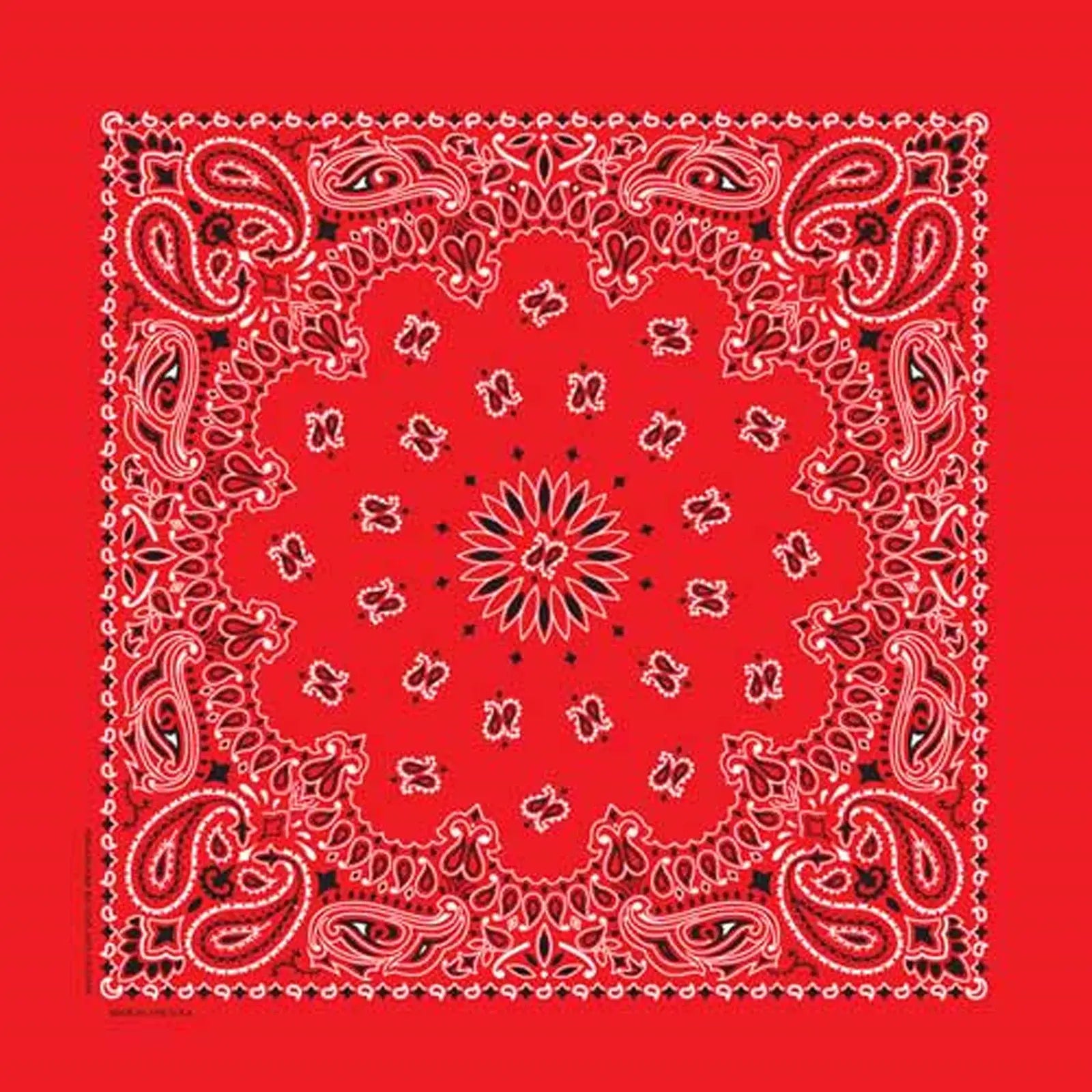 Rockmount Ranch Ware Paisley Western Cotton Bandana in Red - Rockmount Clothing - Flyclothing LLC