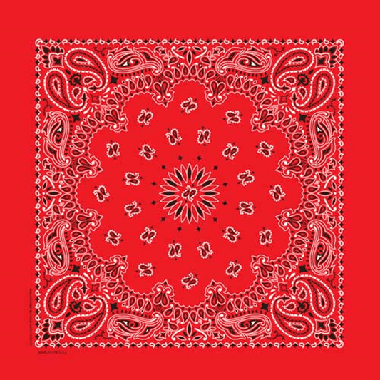 Rockmount Ranch Ware Paisley Western Cotton Bandana in Red - Rockmount Clothing - Flyclothing LLC