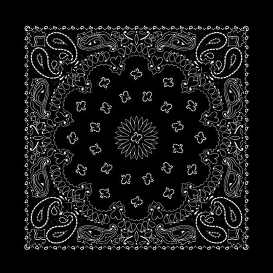 Rockmount Ranch Ware Paisley Western Cotton Bandana in Charcoal Black - Rockmount Clothing - Flyclothing LLC
