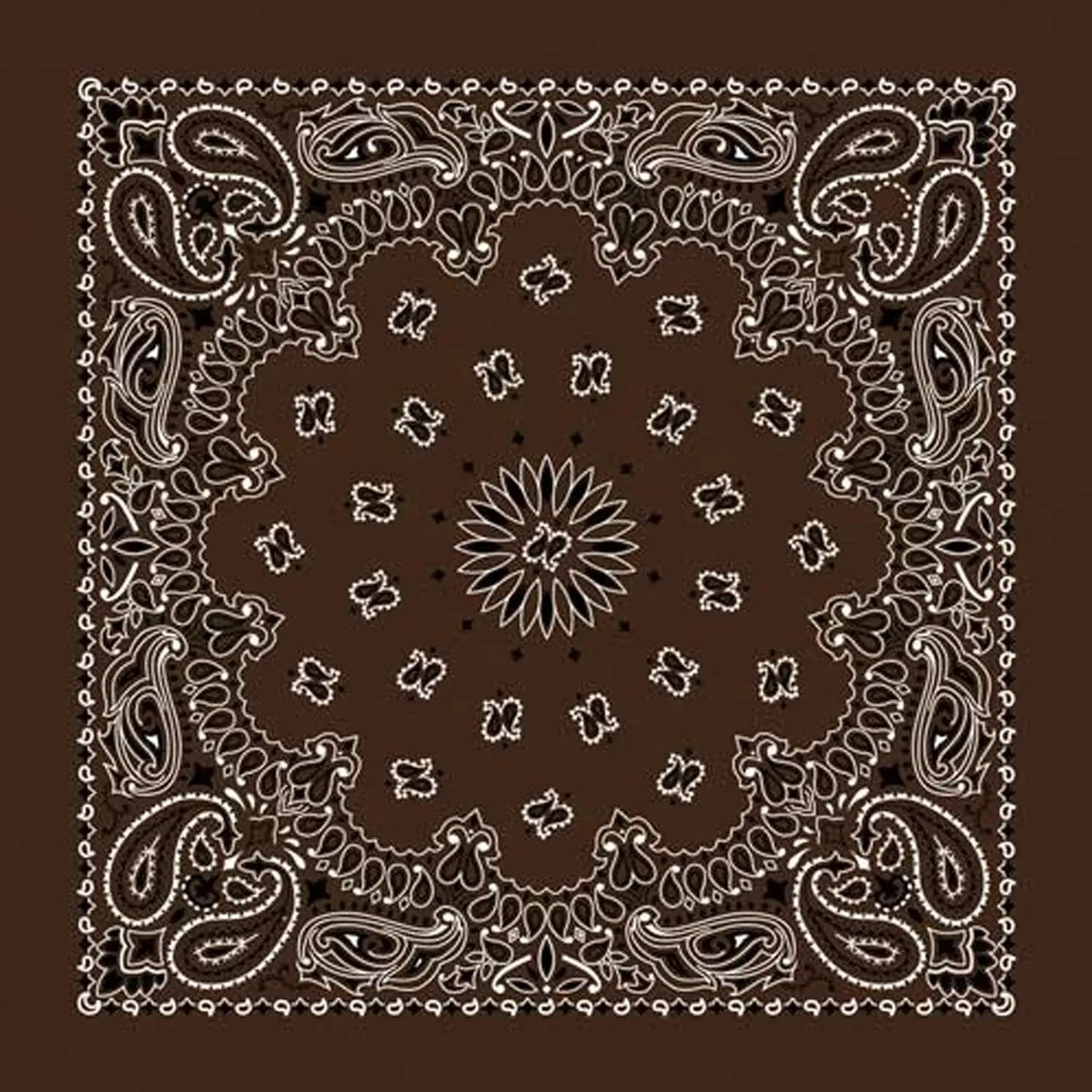 Rockmount Ranch Ware Paisley Western Cotton Bandana in Brown - Rockmount Clothing - Flyclothing LLC