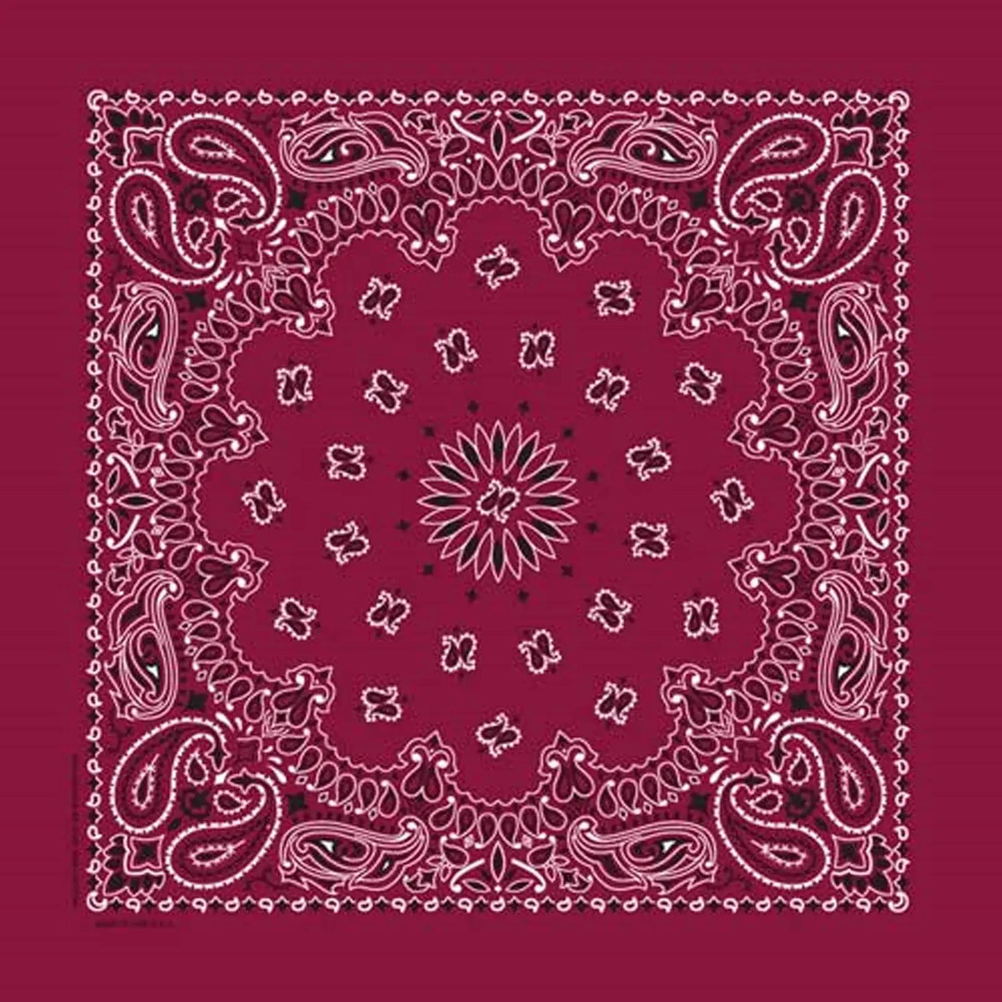 Rockmount Ranch Ware Paisley Western Cotton Bandana in Burgundy - Rockmount Clothing - Flyclothing LLC