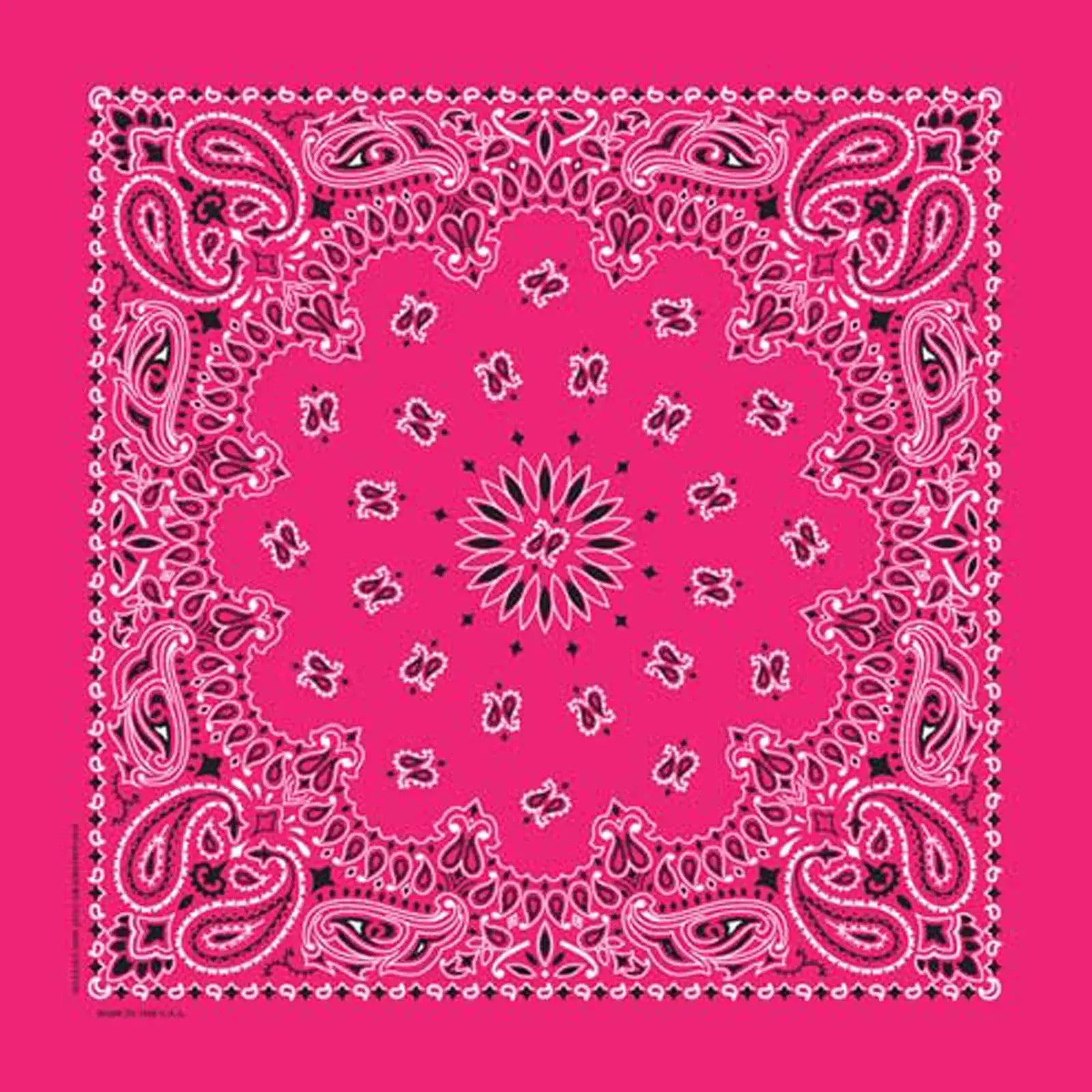 Rockmount Ranch Ware Paisley Western Cotton Bandana in Fuchsia - Rockmount Clothing - Flyclothing LLC