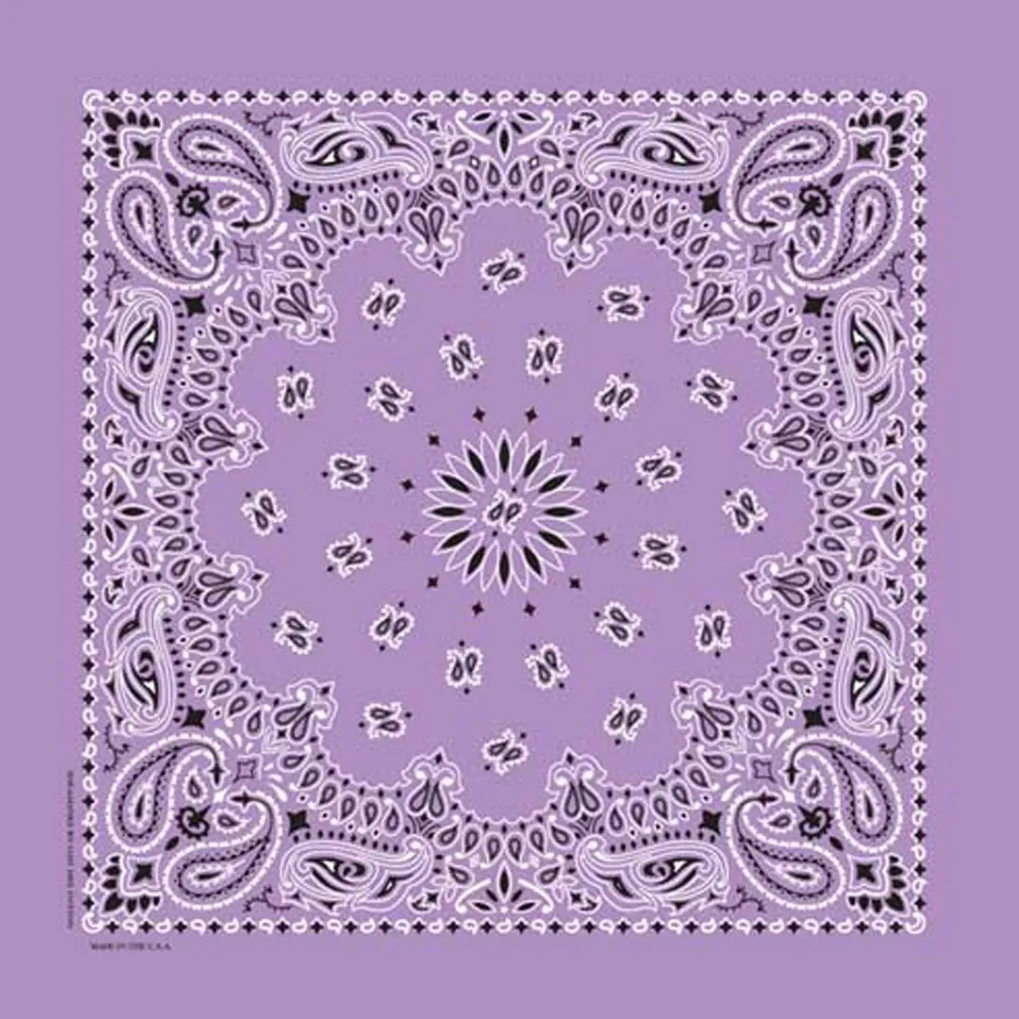 Rockmount Ranch Ware Paisley Western Cotton Bandana in Lavender - Rockmount Clothing - Flyclothing LLC