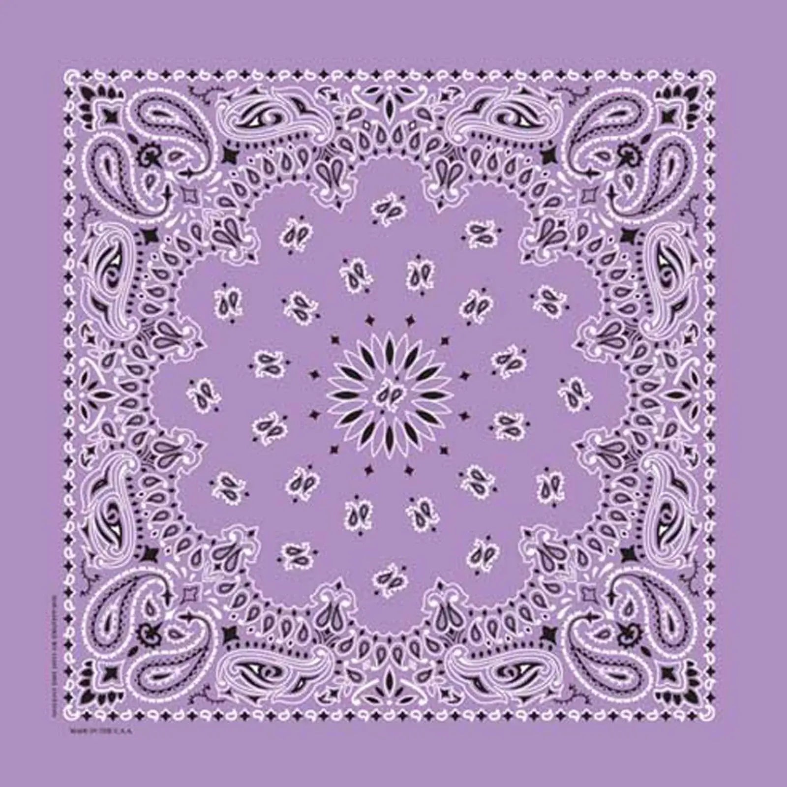 Rockmount Ranch Ware Paisley Western Cotton Bandana in Lavender - Rockmount Clothing - Flyclothing LLC