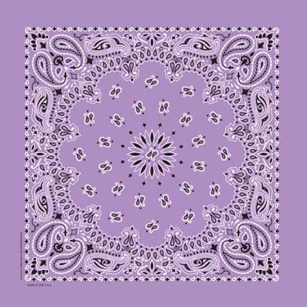 Rockmount Ranch Ware Paisley Western Cotton Bandana in Lavender - Rockmount Clothing - Flyclothing LLC