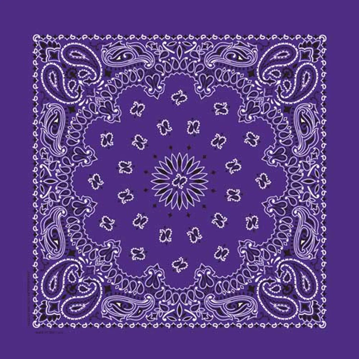 Rockmount Ranch Ware Paisley Western Cotton Bandana in Purple - Rockmount Clothing - Flyclothing LLC