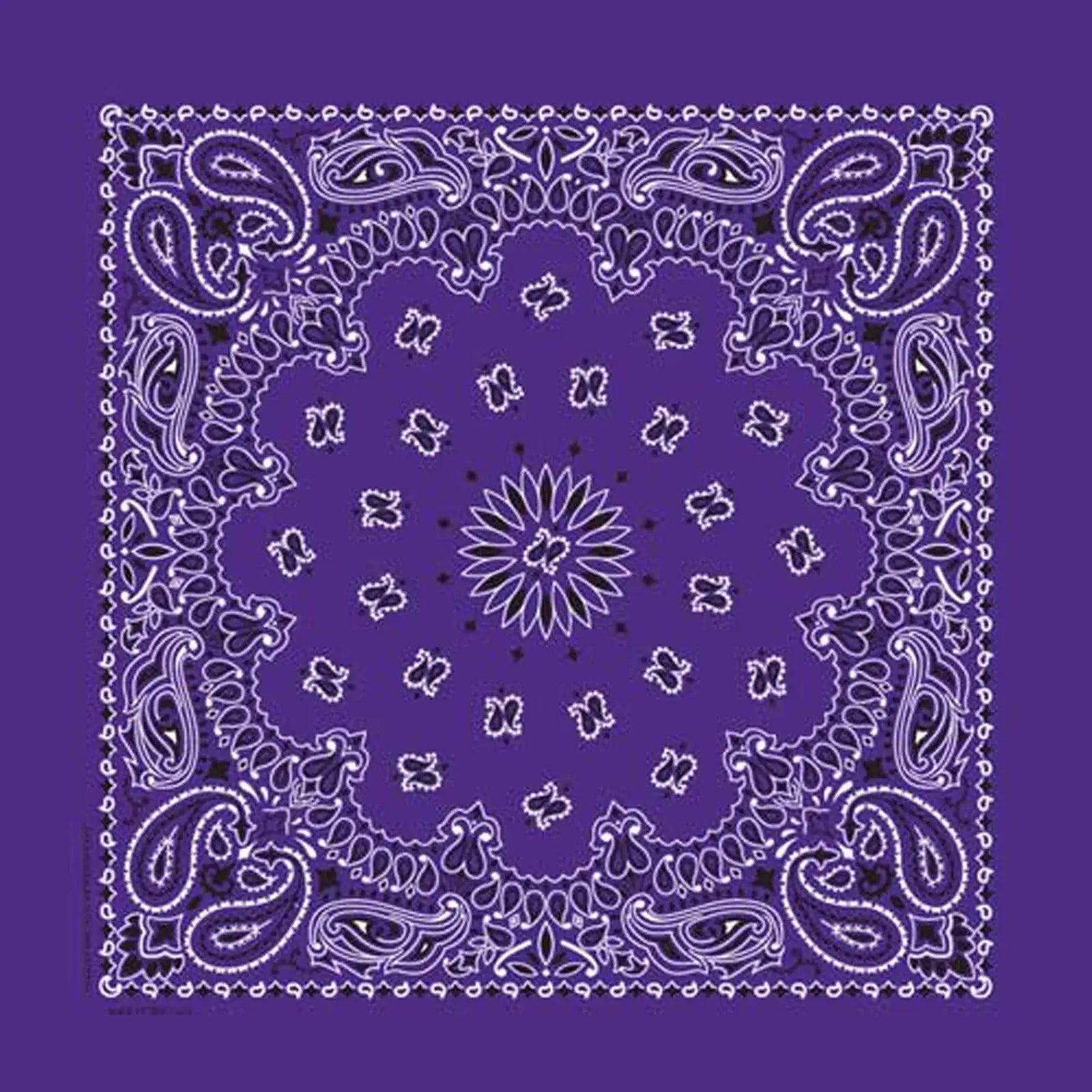 Rockmount Ranch Ware Paisley Western Cotton Bandana in Purple - Rockmount Clothing - Flyclothing LLC
