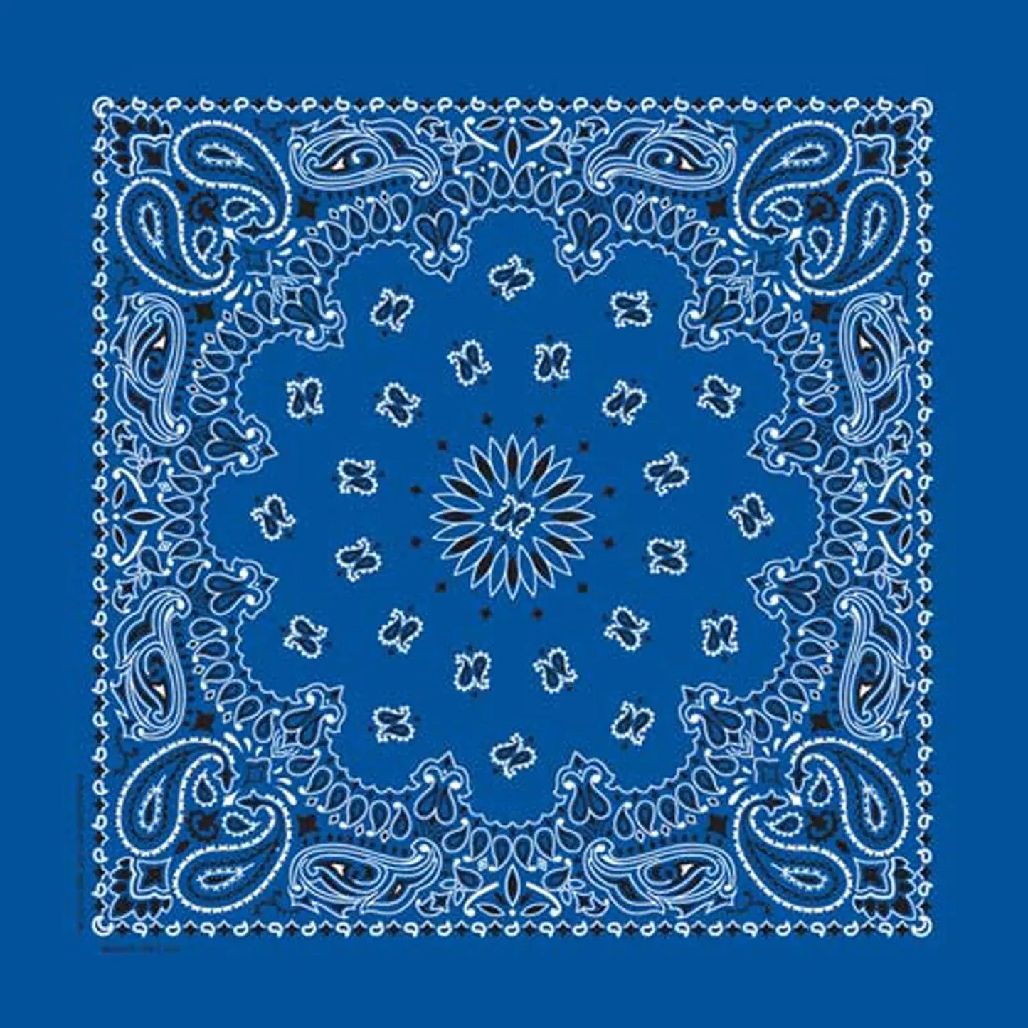 Rockmount Ranch Ware Paisley Western Cotton Bandana in Royal Blue - Rockmount Clothing - Flyclothing LLC