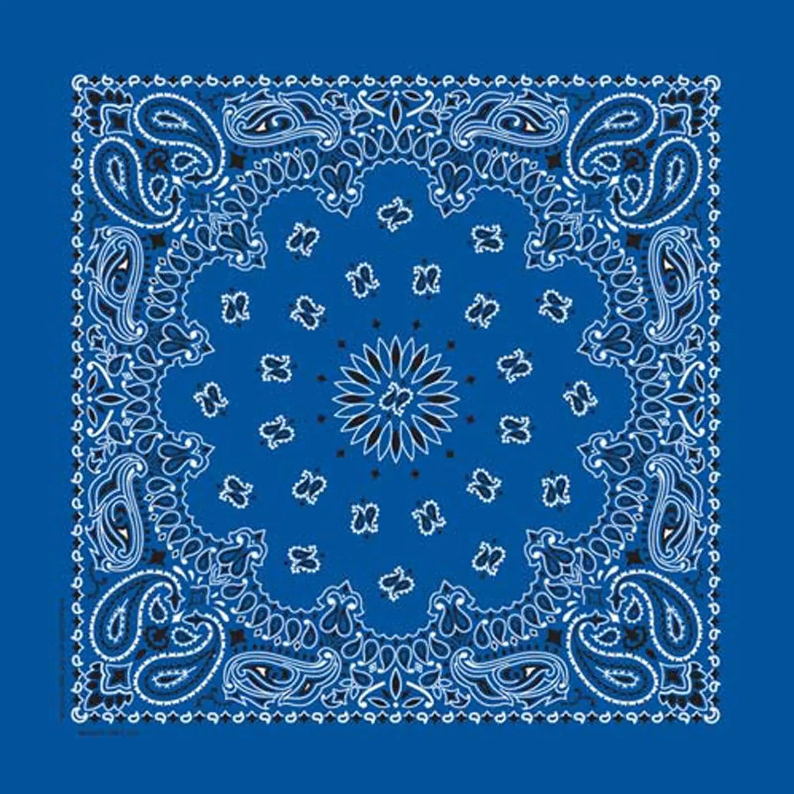 Rockmount Ranch Ware Paisley Western Cotton Bandana in Royal Blue - Rockmount Clothing - Flyclothing LLC