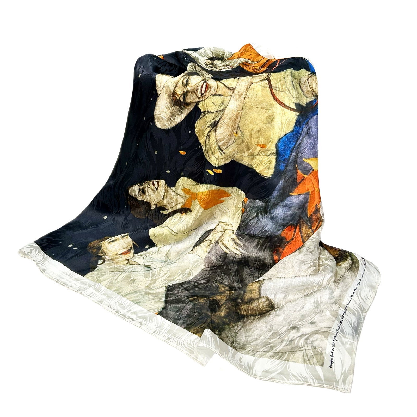Rockmount Ranch Wear Limited-Edition Campfire Girls Silk Scarf by Donna Howell-Sickles - Rockmount Clothing - Flyclothing LLC