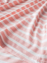 Striped Round Neck Short Sleeve T-Shirt with Bra - Trendsi - Flyclothing LLC