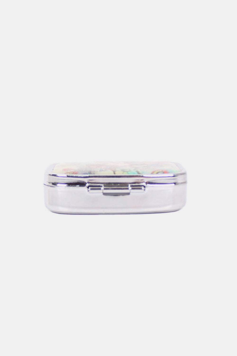 Nicole Lee USA Print Metallic Rectangular Pill Case - Trendsi - Flyclothing LLC