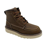 AdTec Kids Kid's Brown Moc-Toe Boot Classic Wedge Outsole - AdTec - Flyclothing LLC