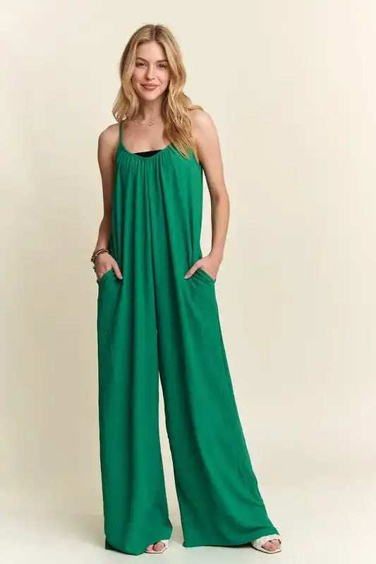 ADORA Wide Leg Casual Cami Jumpsuit - Trendsi - Flyclothing LLC