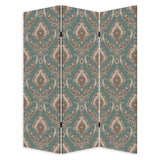 Vintage Green Baroque Three Panel Room Divider Screen - Homeroots - Flyclothing LLC