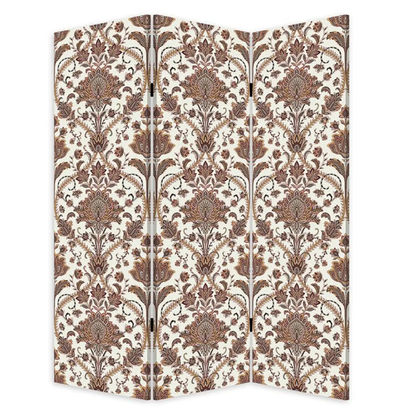 Vintage Green Baroque Three Panel Room Divider Screen - Homeroots - Flyclothing LLC