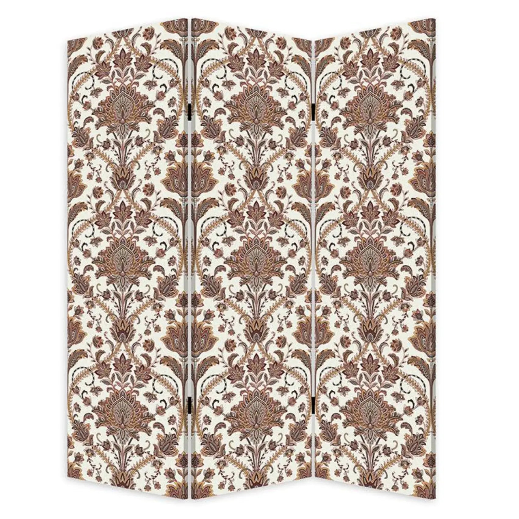 Vintage Green Baroque Three Panel Room Divider Screen - Homeroots - Flyclothing LLC