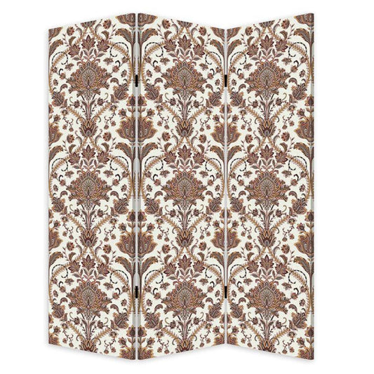 Vintage Green Baroque Three Panel Room Divider Screen - Homeroots - Flyclothing LLC