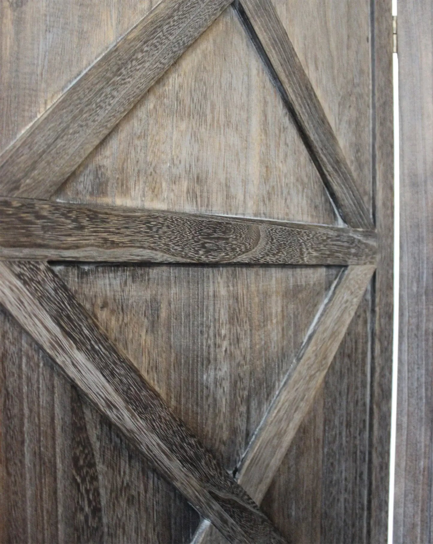 Modern Farmhouse Rustic Four Panel Room Divider Screen - Homeroots - Flyclothing LLC